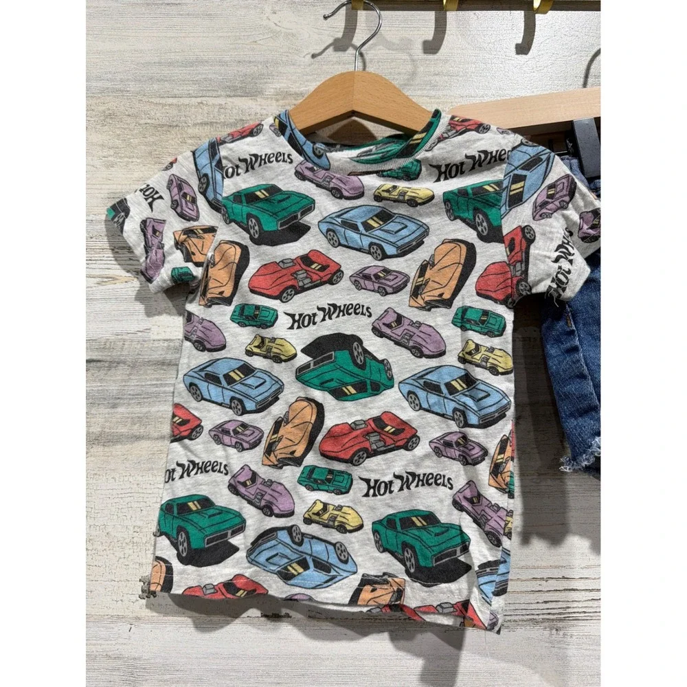 Queen Biggie Hot Wheels Bundle Boys 18M Graphic‎ Tee Denim Shorts Music Lot